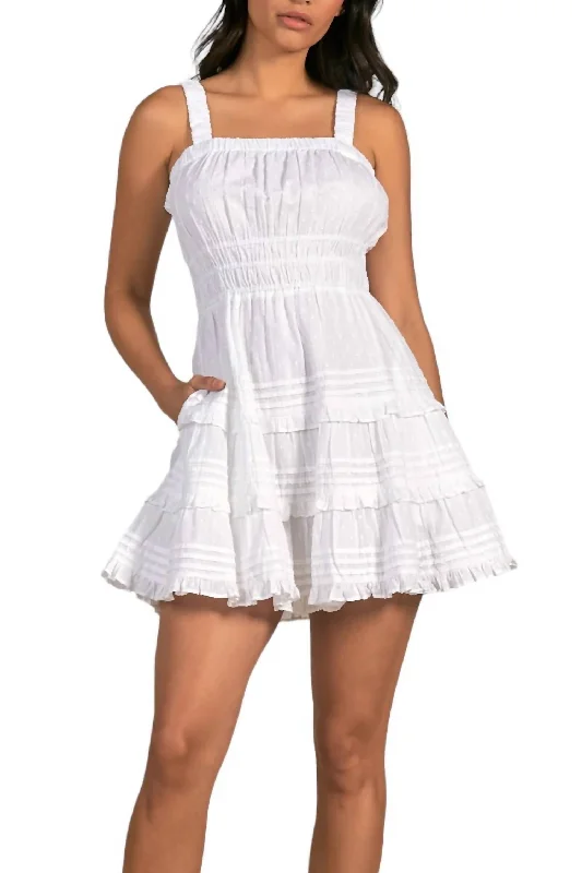 Fashionable Comfort Promotions Bonita Mini Dress In White