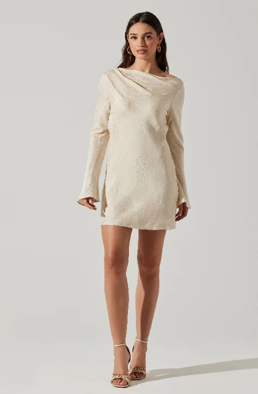 Fashion-Forward Women's Clothing Luxury Comfort Sakari Bell Sleeve Mini Dress