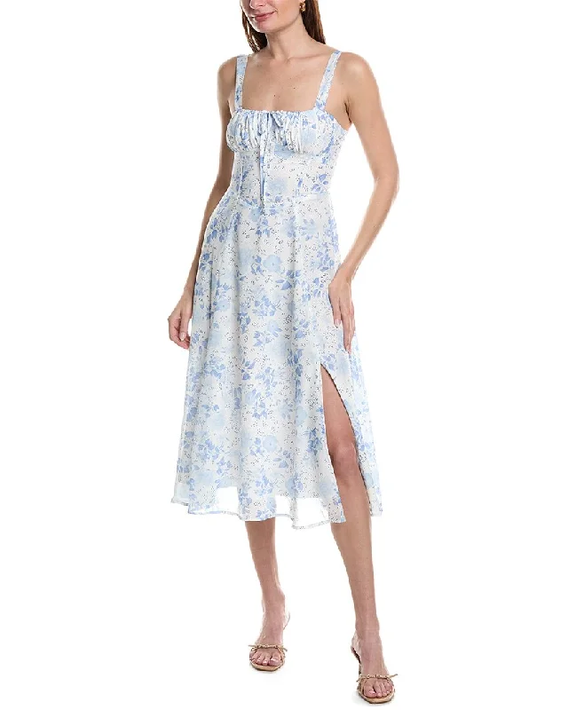 Exclusive Discounts Moonsea Lace-Up Midi Dress Everyday Glamour