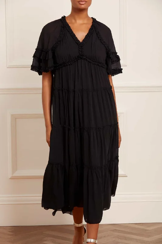 Budget Friendly Dora Chiffon Ankle Gown Classic Appeal