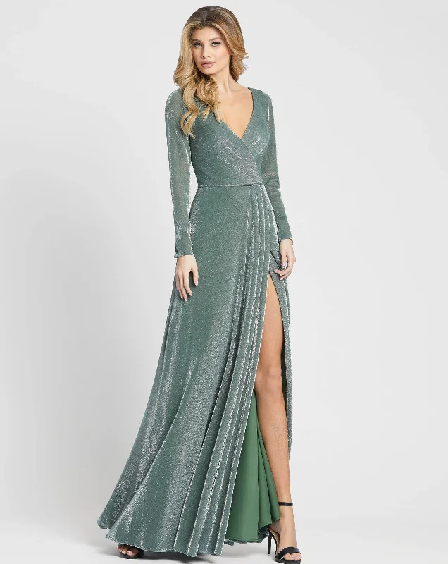 Sophisticated Fashion Jade 2 Mac Duggal 49088 Long Sleeve Formal Prom Dress Sale Weekend Special