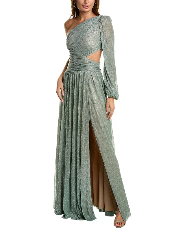 Unleash Your Fashion PatBO One-Shoulder Maxi Dress Elegant Contour