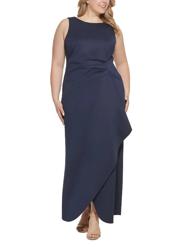 Chic Style Discounts Plus Womens Ruffled Maxi Maxi Dress Sophisticated Cut