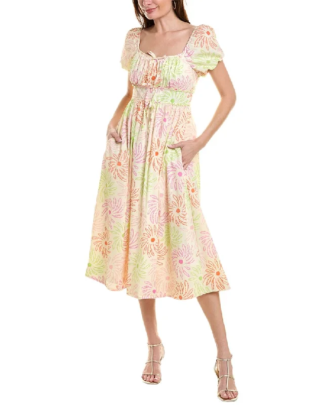 Unleash Your Style LIKELY Rena Midi Dress Graceful Cut