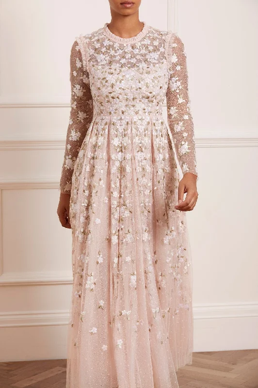 Summer Deals Camellia Ditsy Ankle Gown Fashion-Forward Style