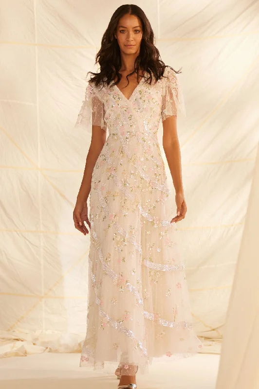 Quick Grab Deals Dianella Sequin Gown Graceful Cut