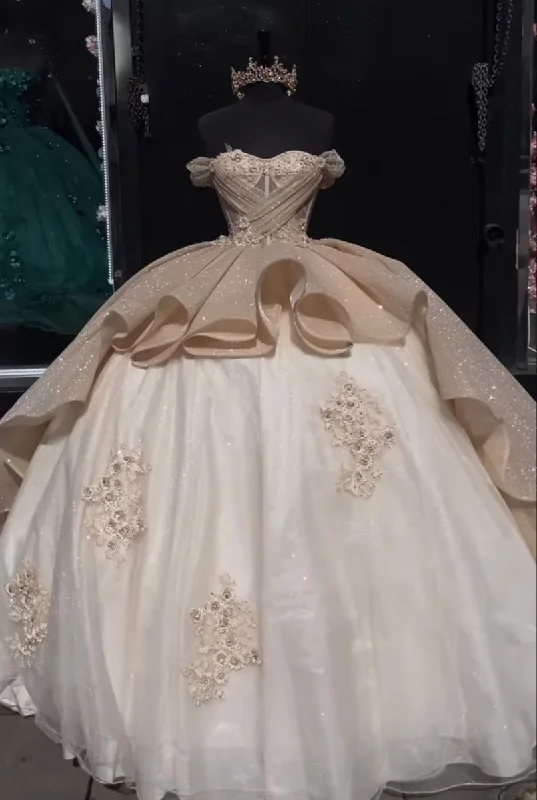 Sale Event, Prices Rock Luxury Quinceanera Dresses Applique Corset Ball Gown Prom Sweet 16 Dress Y4144 Elevated Style