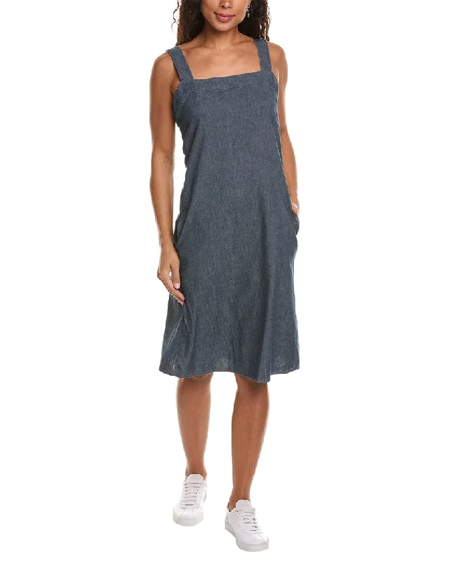 Classic Chic Deals EILEEN FISHER Midi Dress Graceful Drape