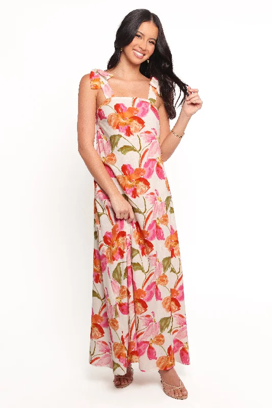 Sophisticated Style Offers Larkey Maxi Dress - Everlyn Floral Parisian Effortless Chic Style