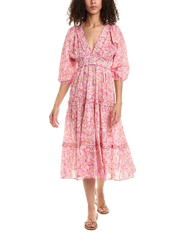 Stylish Looks Shoshanna Dolman Midi Dress Effortless Sophistication