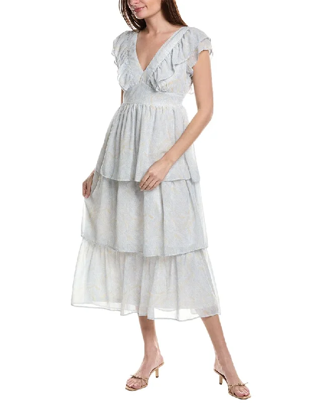 Unbeatable Prices Maison Maar Cap Sleeve Midi Dress Modern Romance