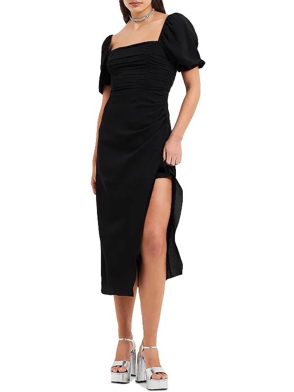 Minimalist Fashion Sale Womens Midi Smocked Midi Dress Minimalist Chic