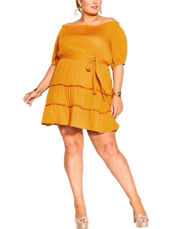 Luxury Fashion Discounts Womens Chiffon Mid-Calf Midi Dress End - Of - Month Blowout
