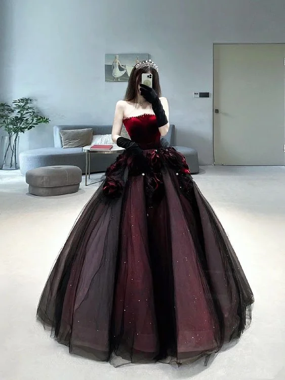 Fashion Forward Femininity Red long prom dress ball gown evening dress classy gown Y7343 Luxury Comfort