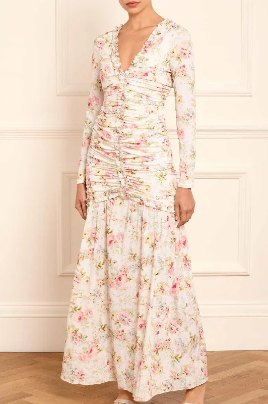 Avant-Garde Style Promotions Enchanted Garden Ellen Crepe Gown Effortless Sophistication