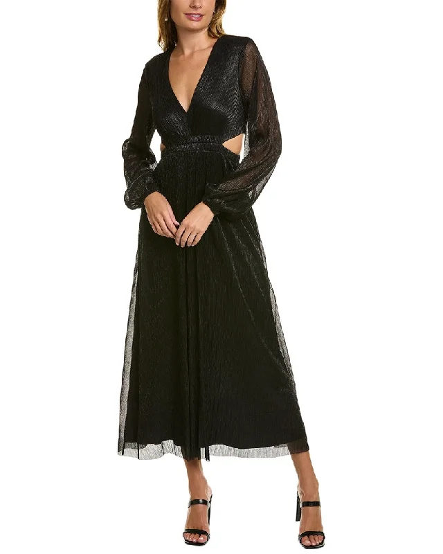 Trend Alert Boden Metallic Cut-Out Maxi Dress Statement Piece