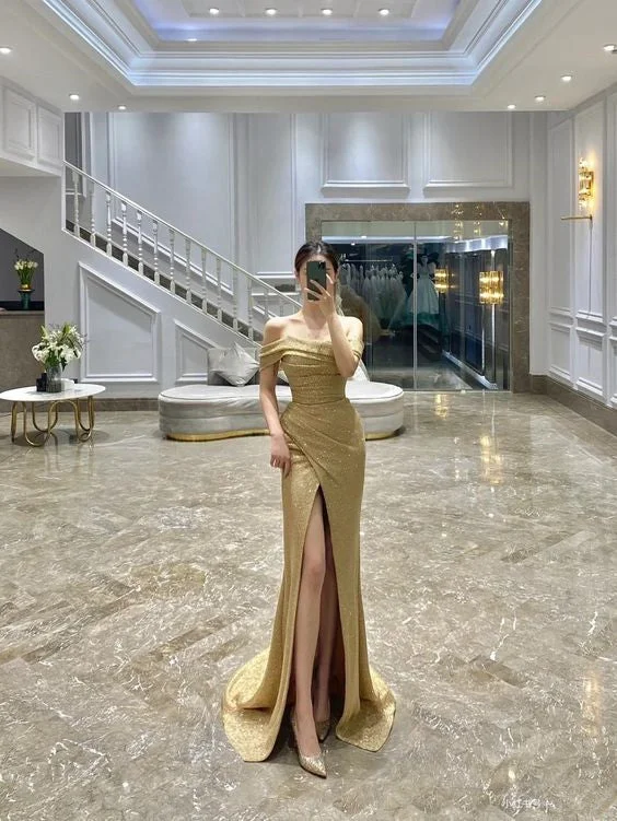 Save Big Elegant Off The Shoulder Long Evening Dress Charming Formal Gown Y387 Grab Romantic Date - Night Styles Now