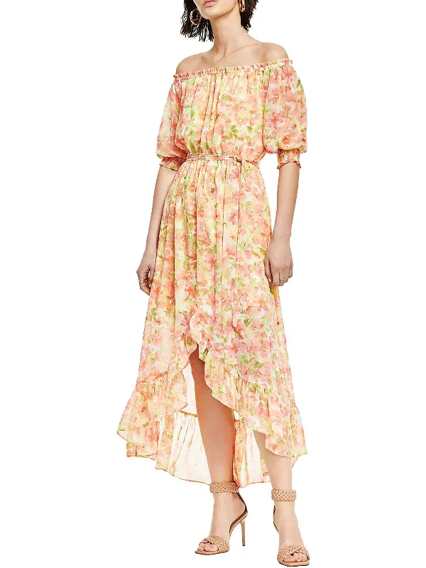 Chic Trends Unveiled Womens Belted Long Maxi Dress Minimalist Chic