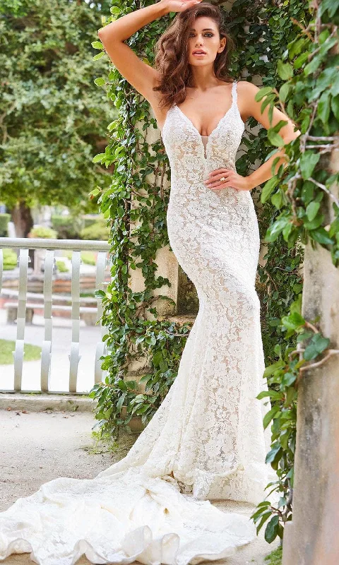 Laid-Back Fashion Offers Jovani Bridal F03864 - Bridal Gown Sophisticated Cut