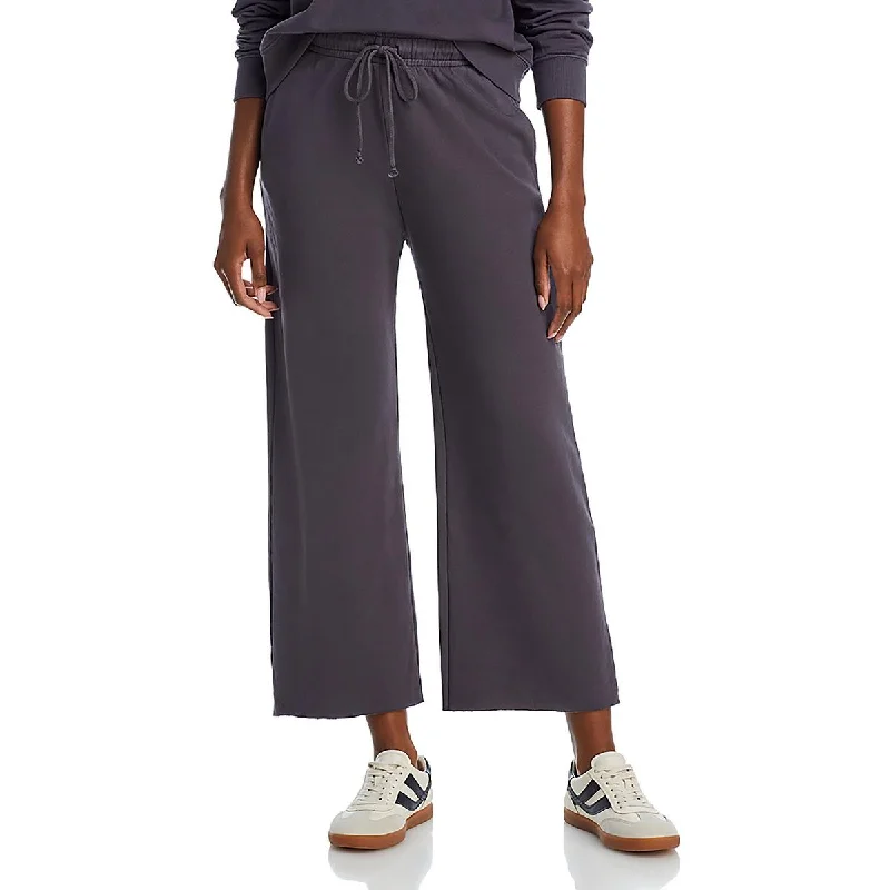 Women's Attire Low Price Special Womens Cotton Drawstring Hem Wide Leg Pants
