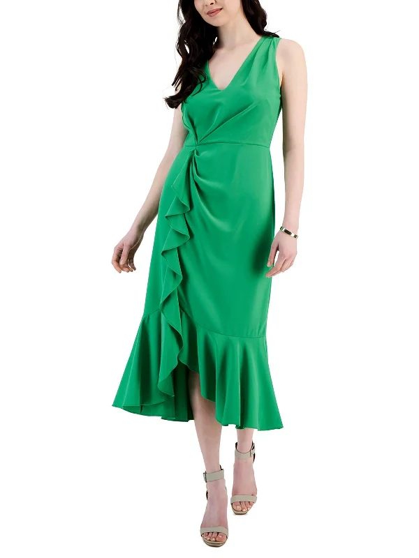 You'Ll Love Us Because Womens Midi Gathered Midi Dress Casual Weekend Relaxed Style