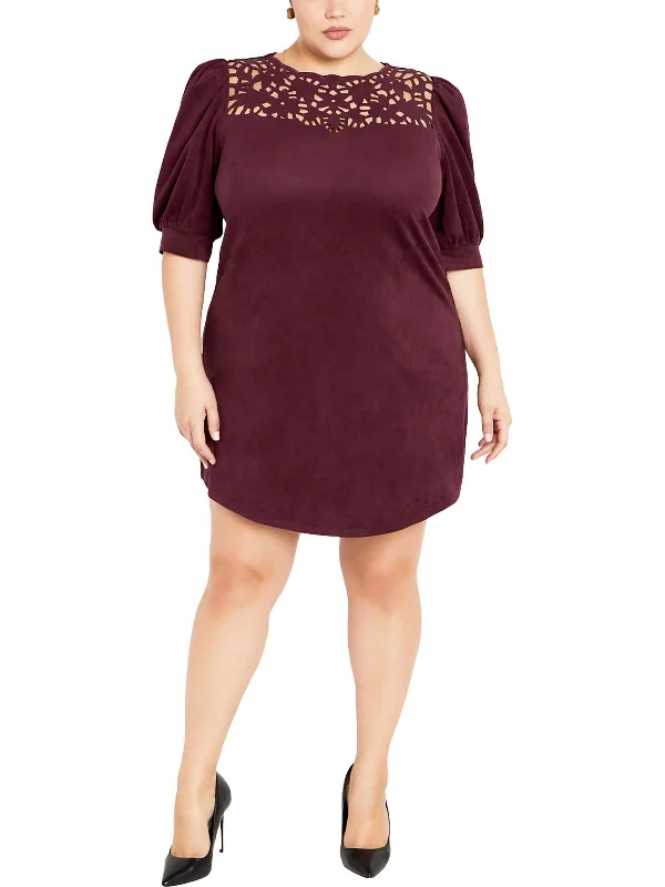 Hot Deals Womens Cut-Out Polyester Mini Dress
