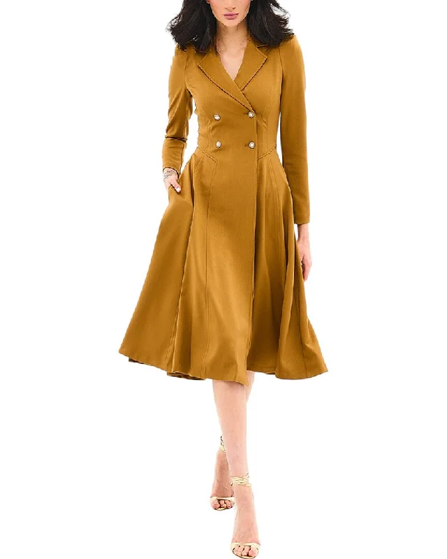 Unleash Your Trendy Side BGL Wool-Blend Midi Dress Luxury Style
