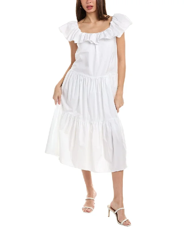 Seasonal Clearance Trina Turk Palm Canyon Midi Dress Grab Romantic Date - Night Styles Now