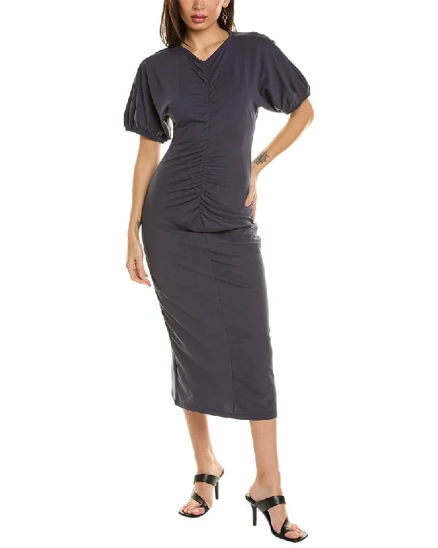 Gift Ideas Grey State Midi Dress Feminine Grace