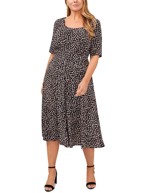 Affordable Trendy Fashion Womens Midi Animal Print Midi Dress Modern Romance
