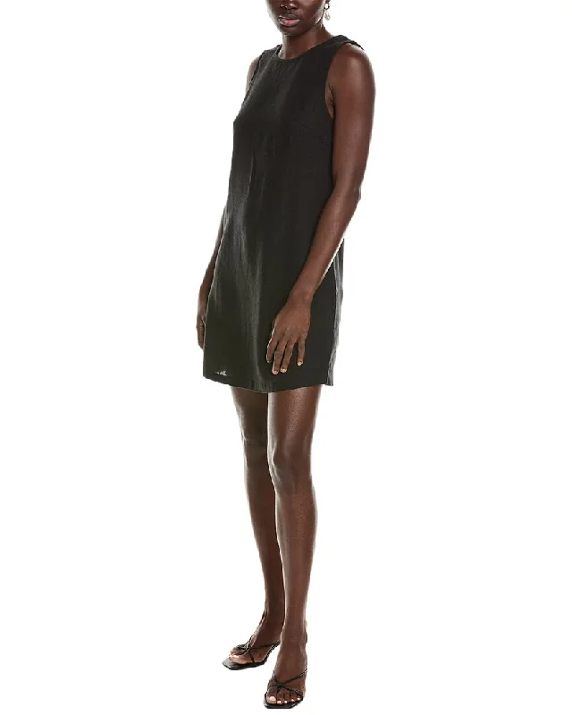 Special Offers WeWoreWhat A-Line Muscle Linen-Blend Mini Dress