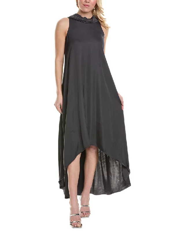 Final Sale Peserico Mock Neck Maxi Dress Big Savings On Minimalist Office Styles