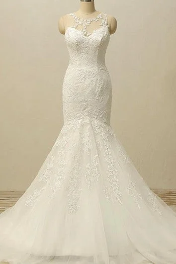 Seize Bargains Mermaid Floor-Length Pleats Jacket Backless Keyhole Tulle Lace Dress Boho - Chic Festival - Ready Style