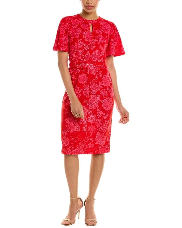 Women's Clothing Sets London Times Belted Sheath Dress