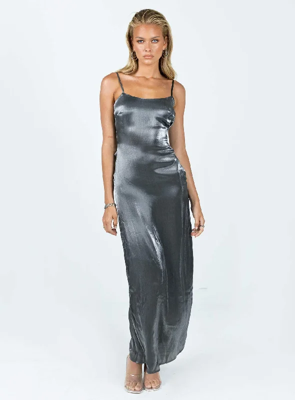 Women's Cozy Clothes Gianne Slip Maxi Dress Grey