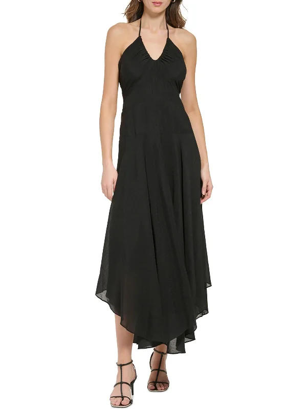Elegant Women's Clothing Online Womens Open Back Long Halter Dress