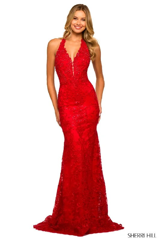 Comfort Meets Fashion Sherri Hill 55392 Dresses Graceful Drape