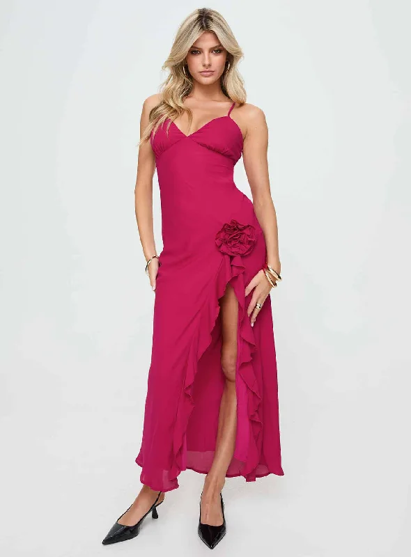 Women's Weekend Outfit Thalassa Maxi Dress Red