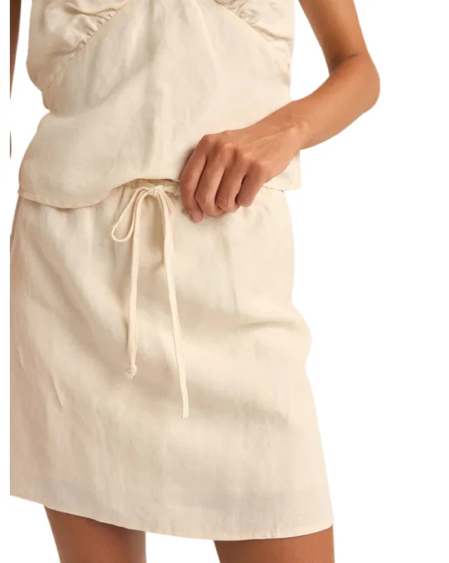 Women's Luxury Attire Luxury Style Lenny Drawcord Skirt