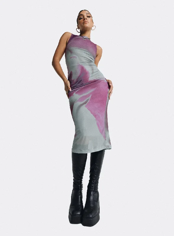 Women's Clothing Sets Motel Fayola Dress Anatomy Of Nature Pink
