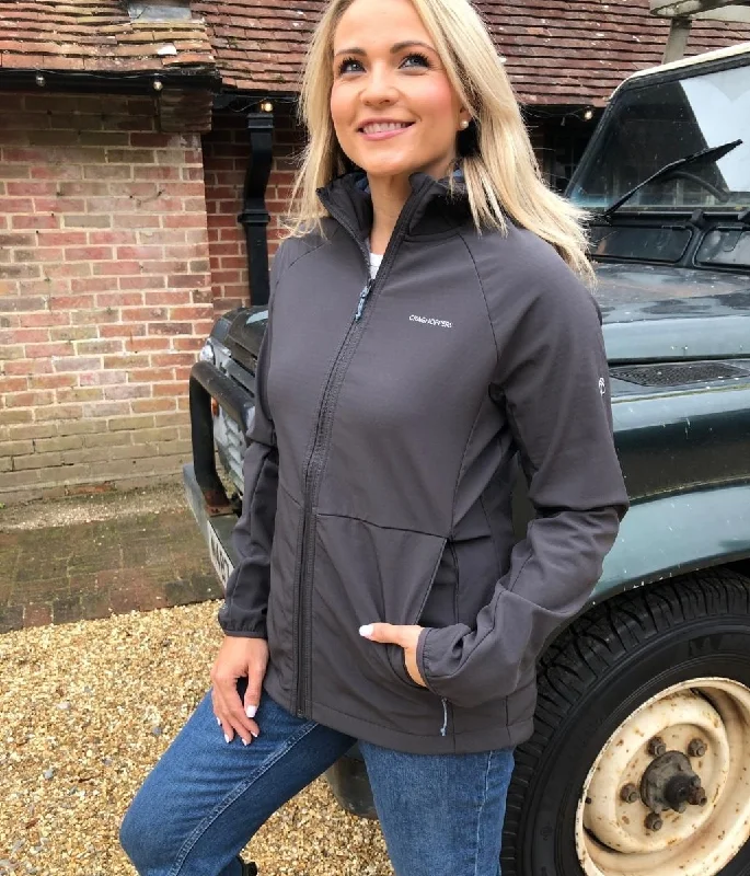 Women's Professional Attire Chic And Edgy Craghoppers Charcoal Kalti Weatherproof Jacket Women's Professional Attire Chic And Edgy Craghoppers Charcoal Kalti Weatherproof Jacket
