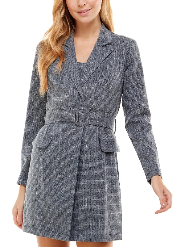 Stylish Everyday Clothing Juniors Womens Jacket Sheath Two Piece Dress