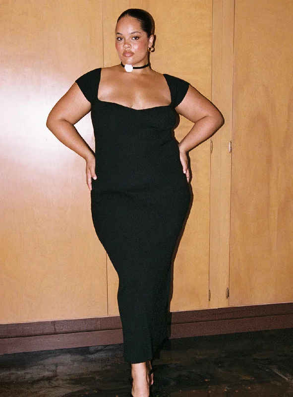 Casual Women's Clothing Online Larissa Maxi Dress Black Curve