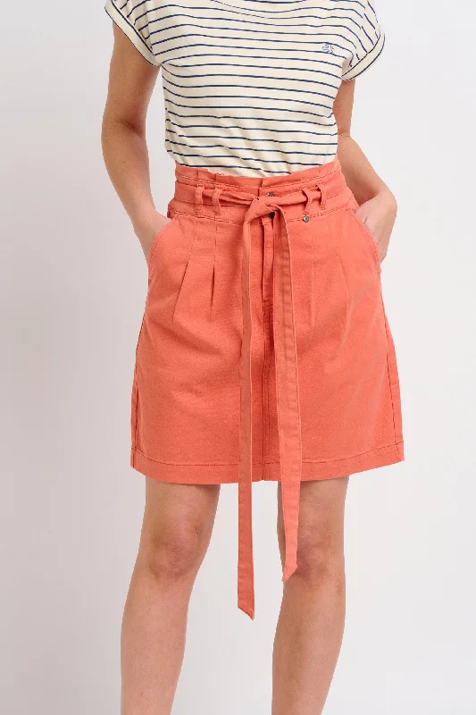Women's Holiday Attire Urban Sophistication Paperbag Skirt