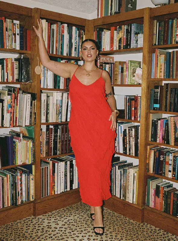 Online Boutiques Clothing Lars Maxi Dress Red Curve