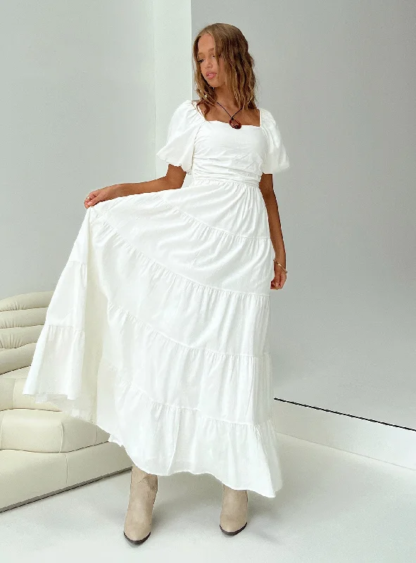 Fashion-forward Women's Wear Garrity Maxi Dress White