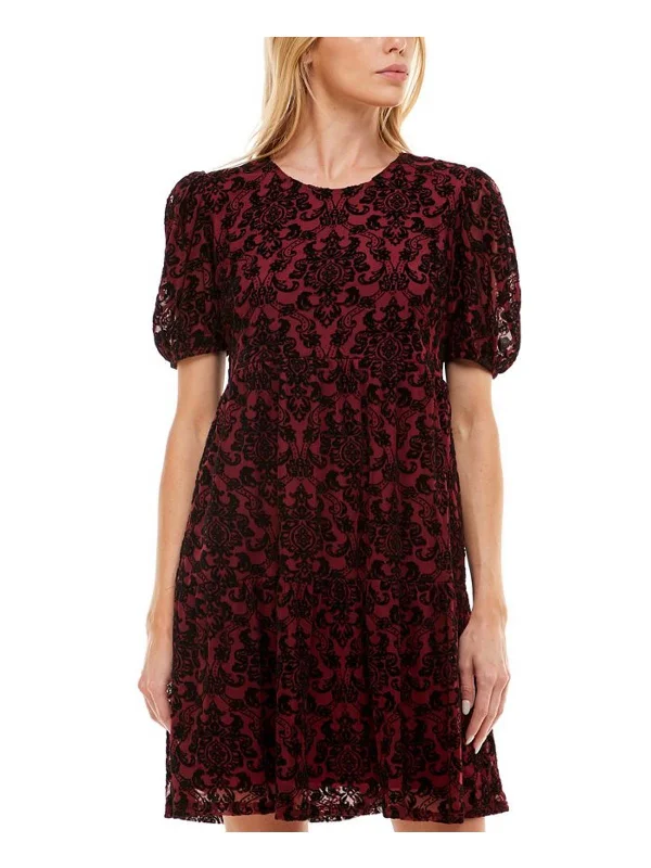 Trendy Athleisure Clothing For Women Juniors Womens Velvet Mini Babydoll Dress