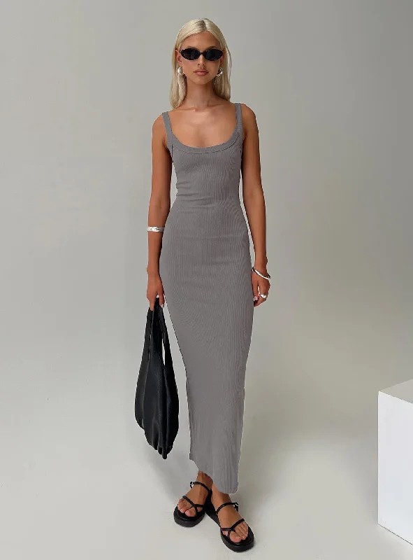 Women's Online Clothing Boutique Montwood Maxi Dress Charcoal
