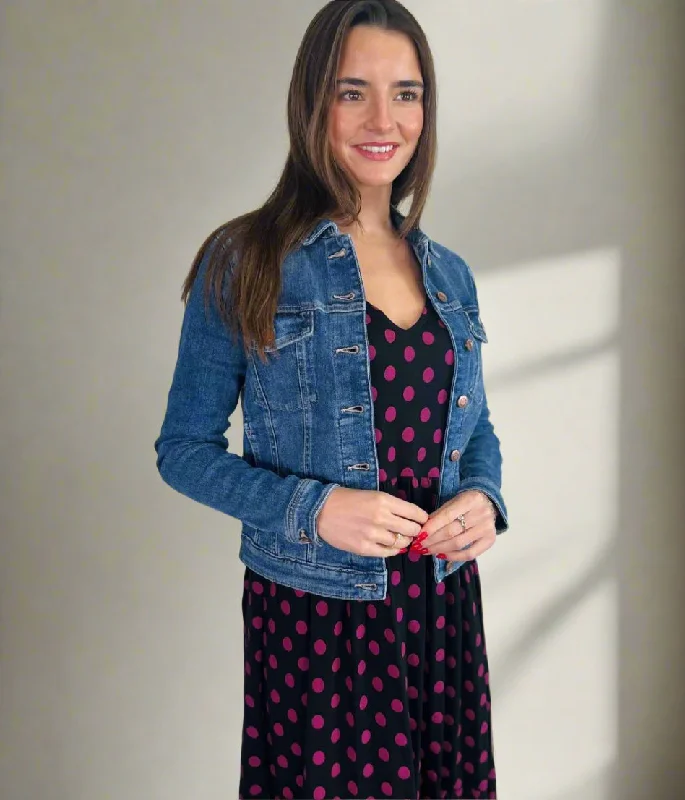 Women's Trendy Apparel Today Only Blue Classic Denim Jacket