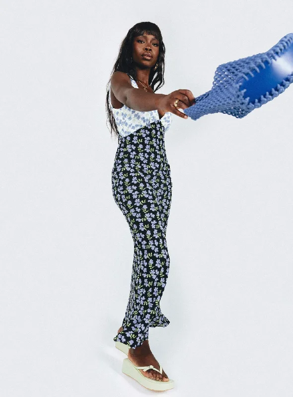 Workwear Fashion for Women Nellie Maxi Dress Blue / Multi